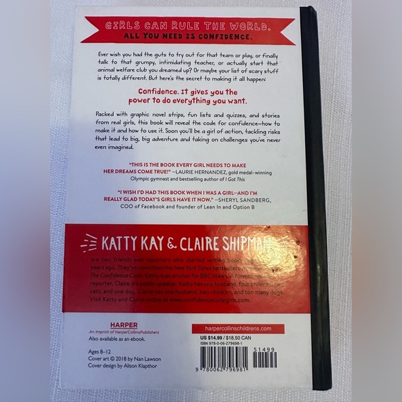 The Confidence Code”for girls”, New York Times best selling books - Picture 2 of 3